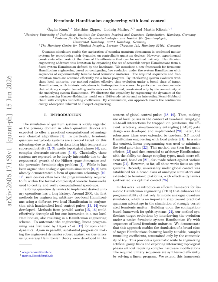 First page