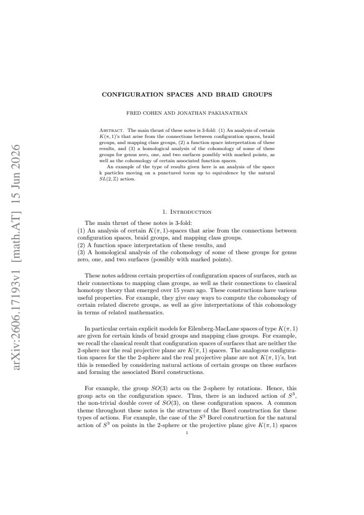 First page