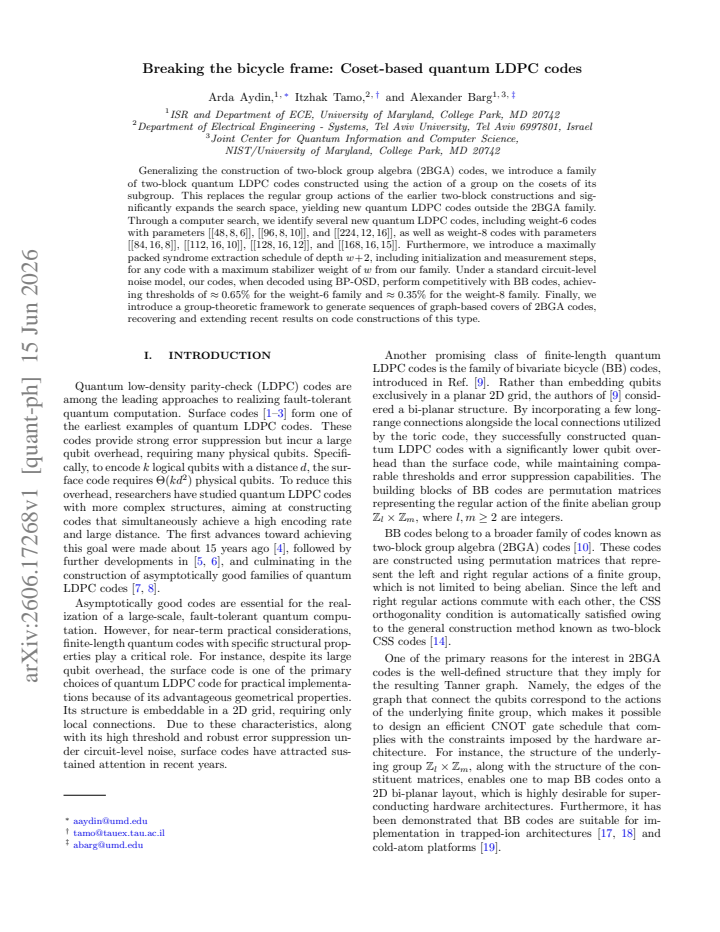 First page
