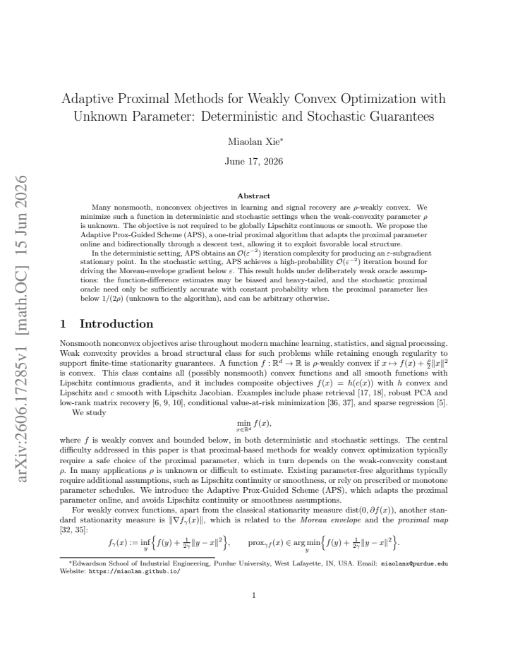 First page