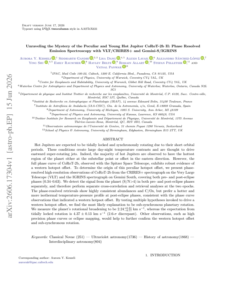 First page