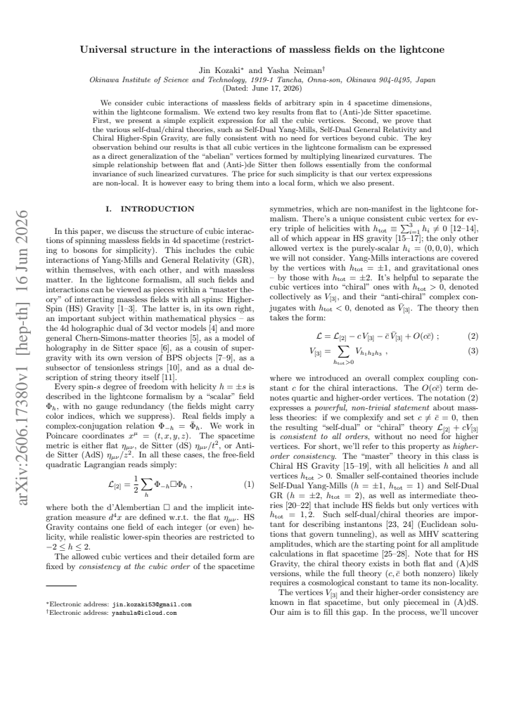First page