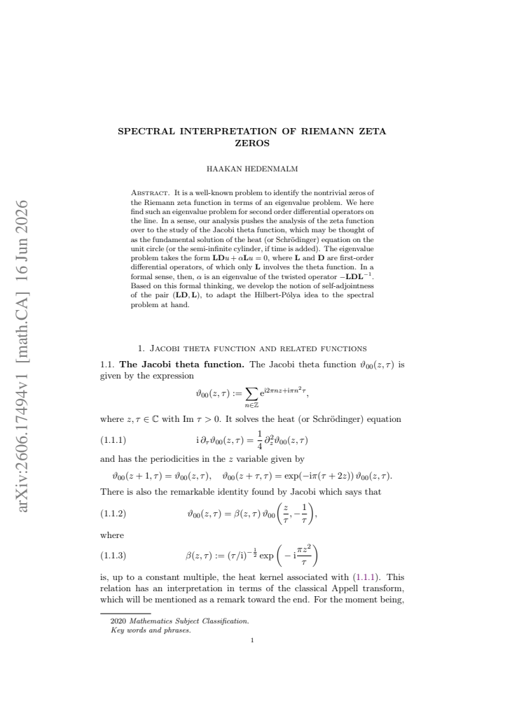 First page