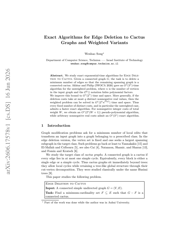 First page