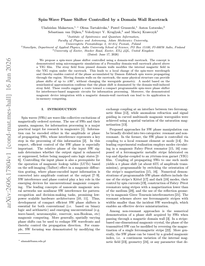First page