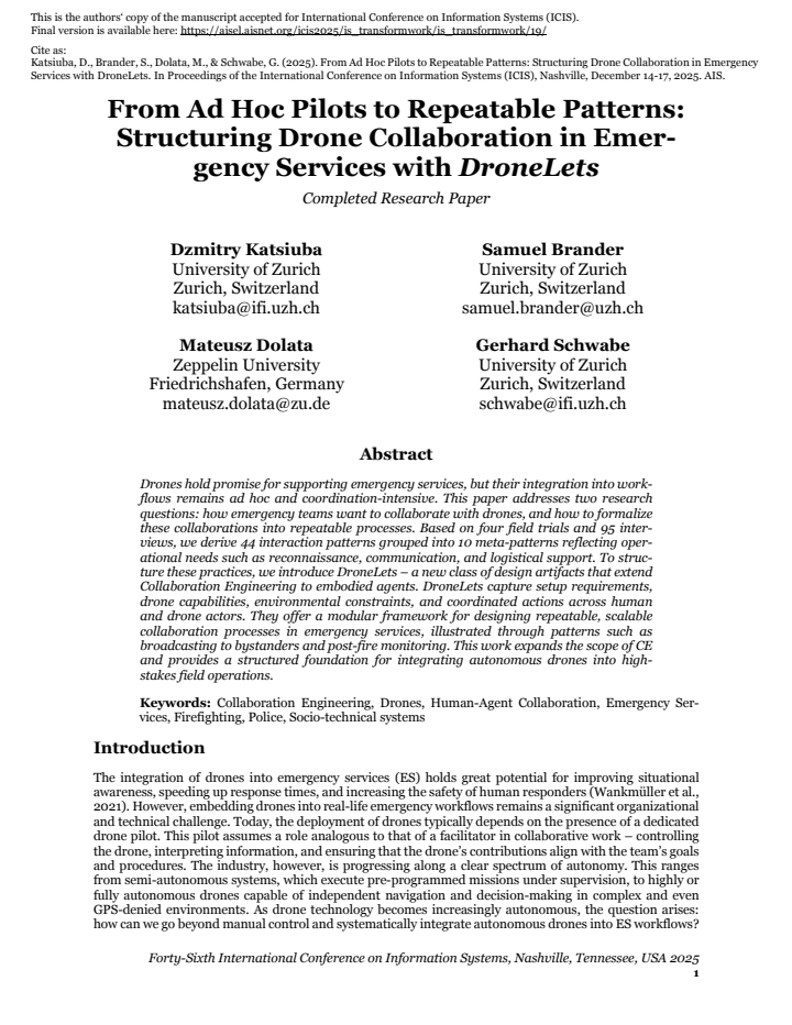 First page