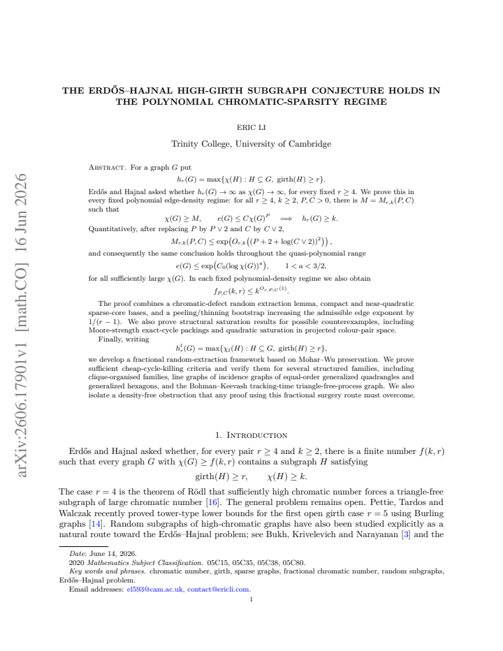 First page