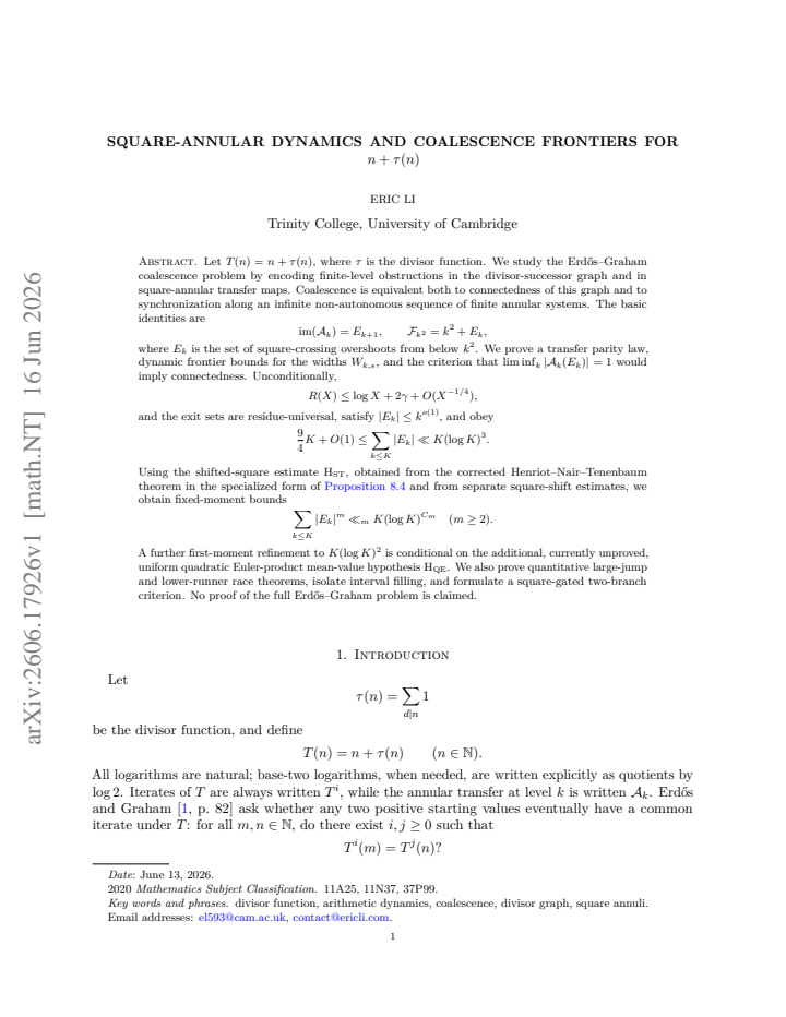 First page