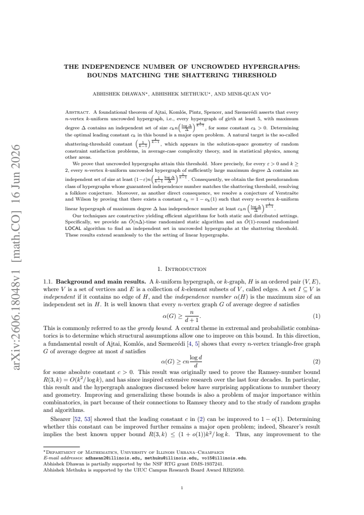First page