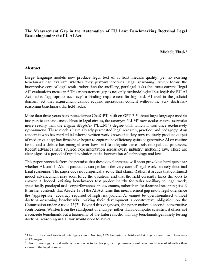 First page
