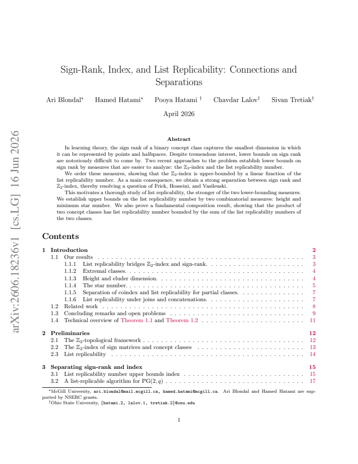 First page
