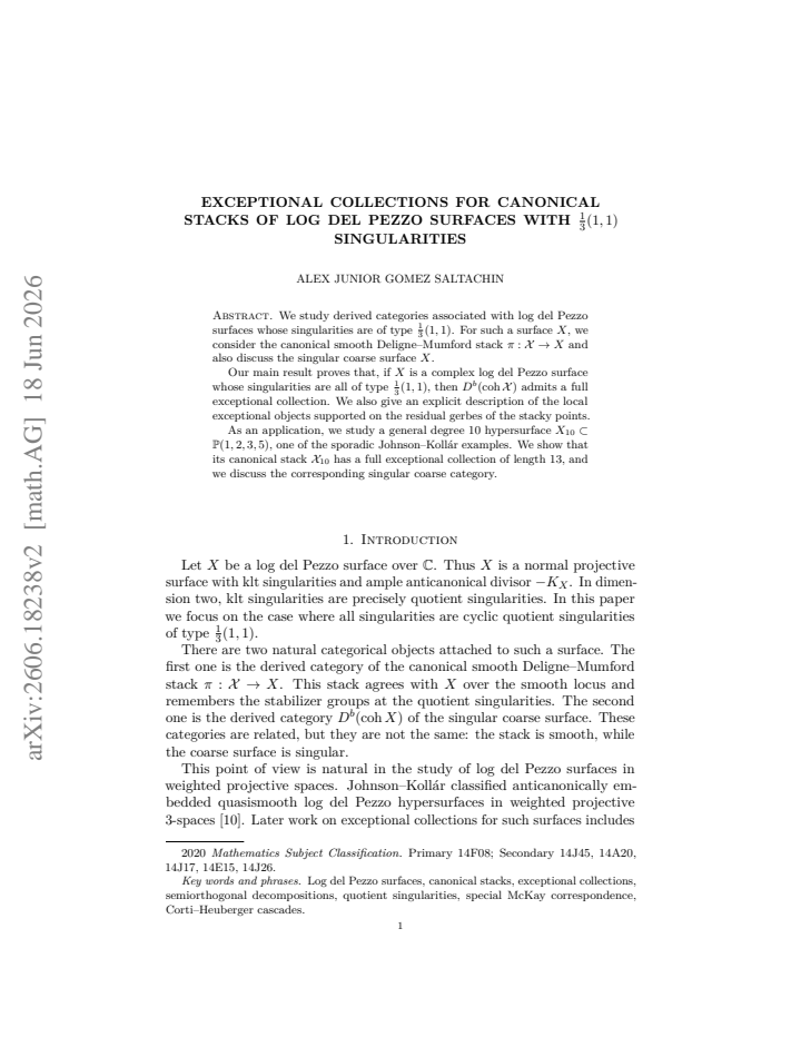 First page