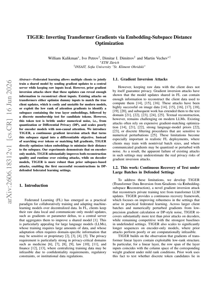 First page