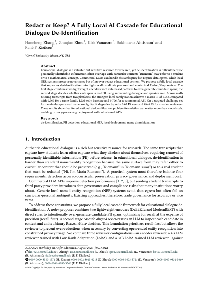 First page