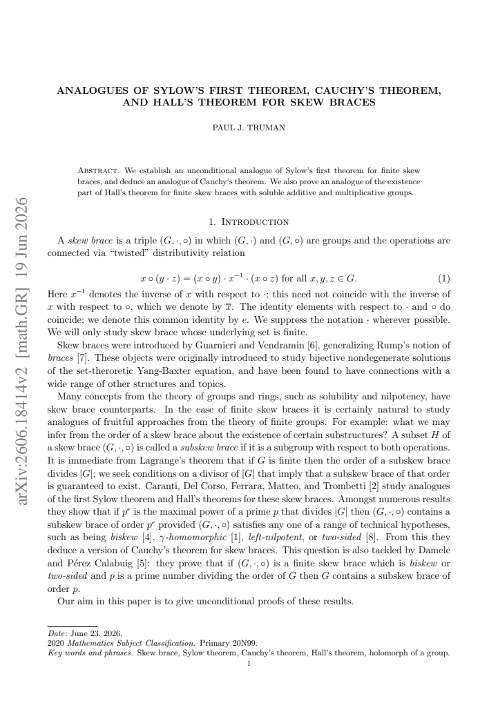 First page