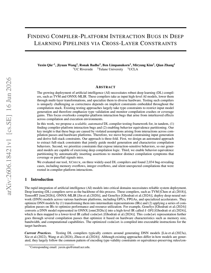 First page