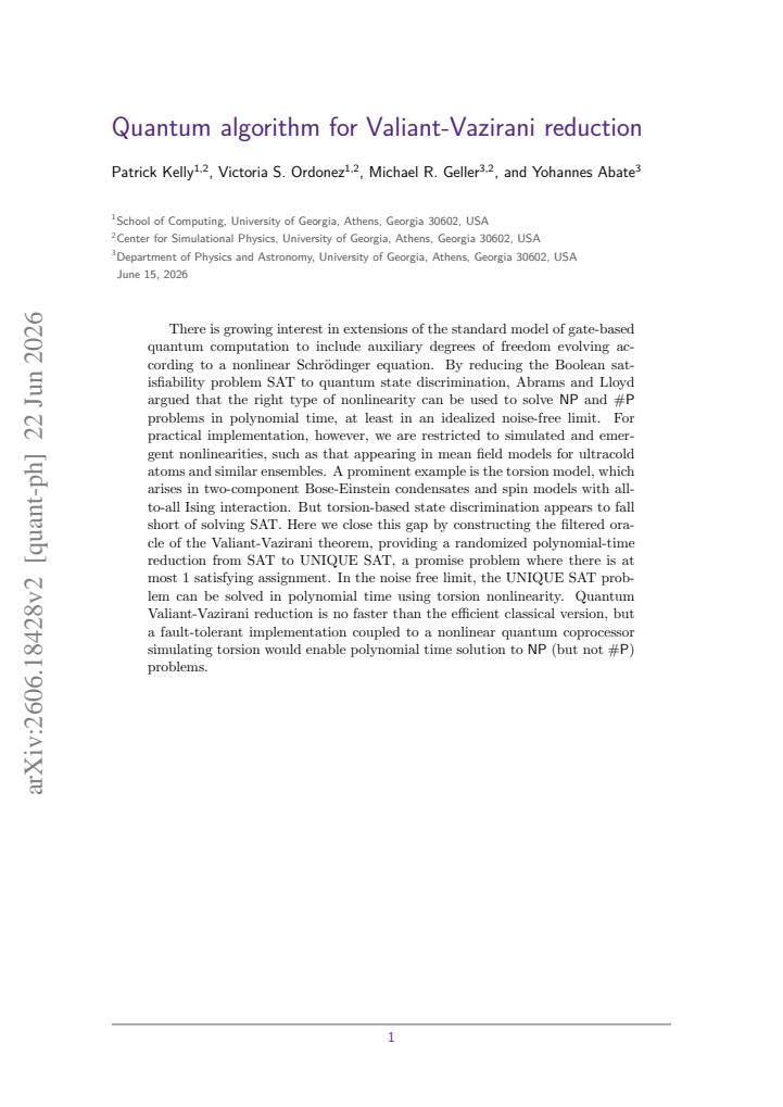 First page