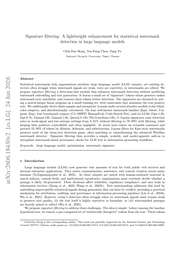 First page