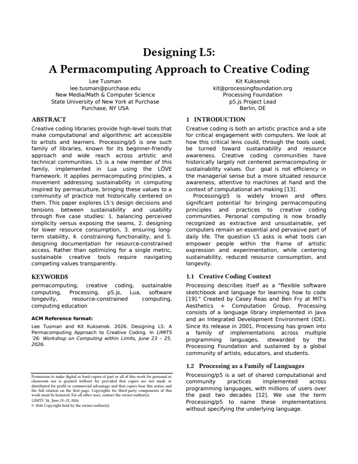 First page
