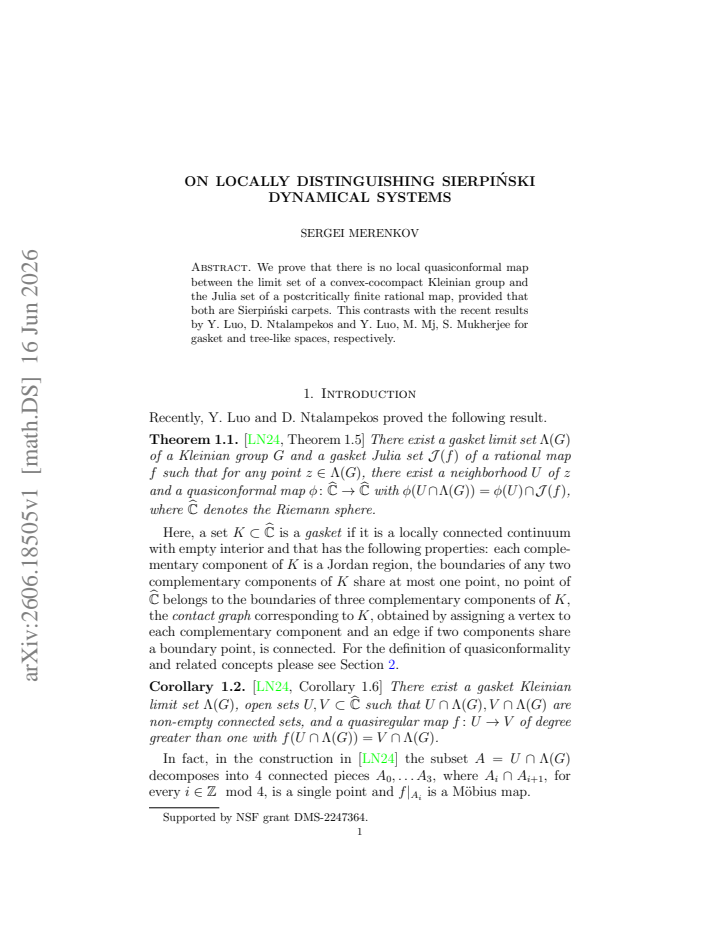First page