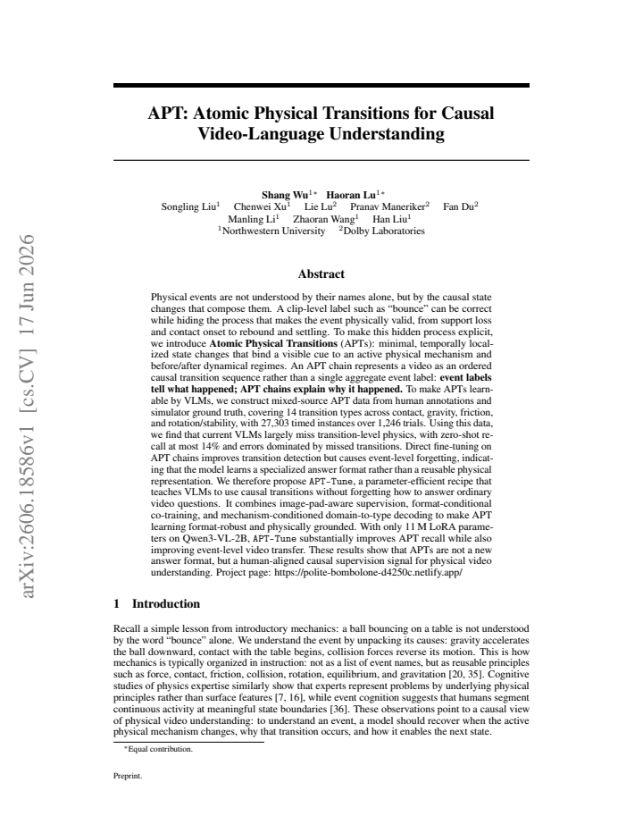 First page