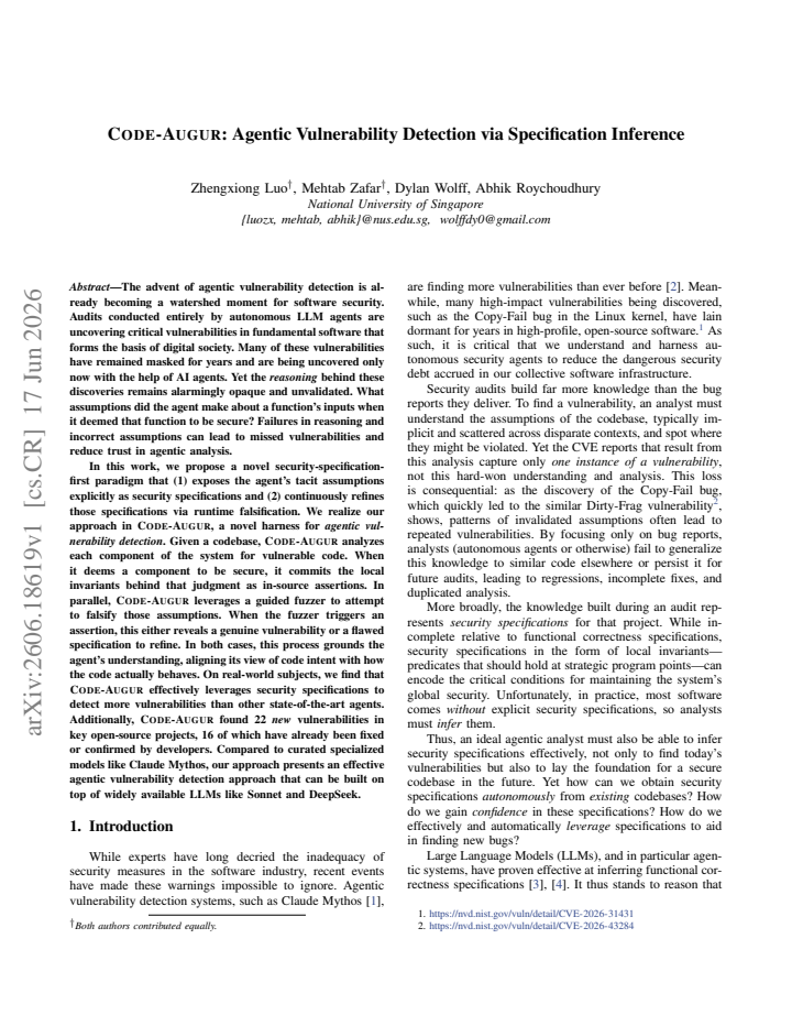 First page
