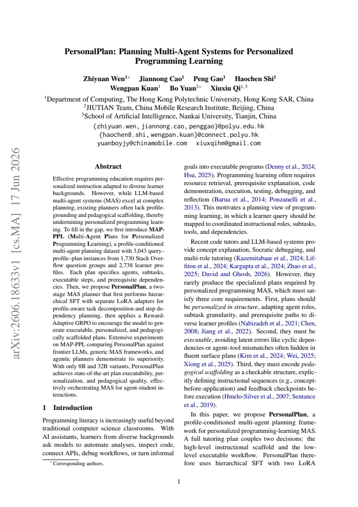 First page