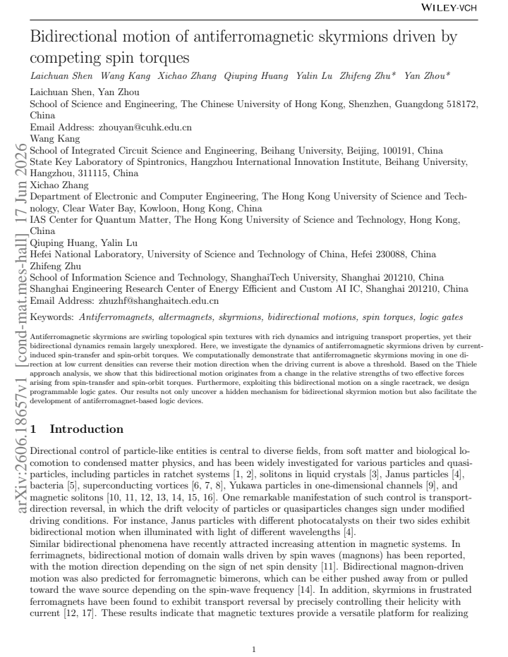 First page