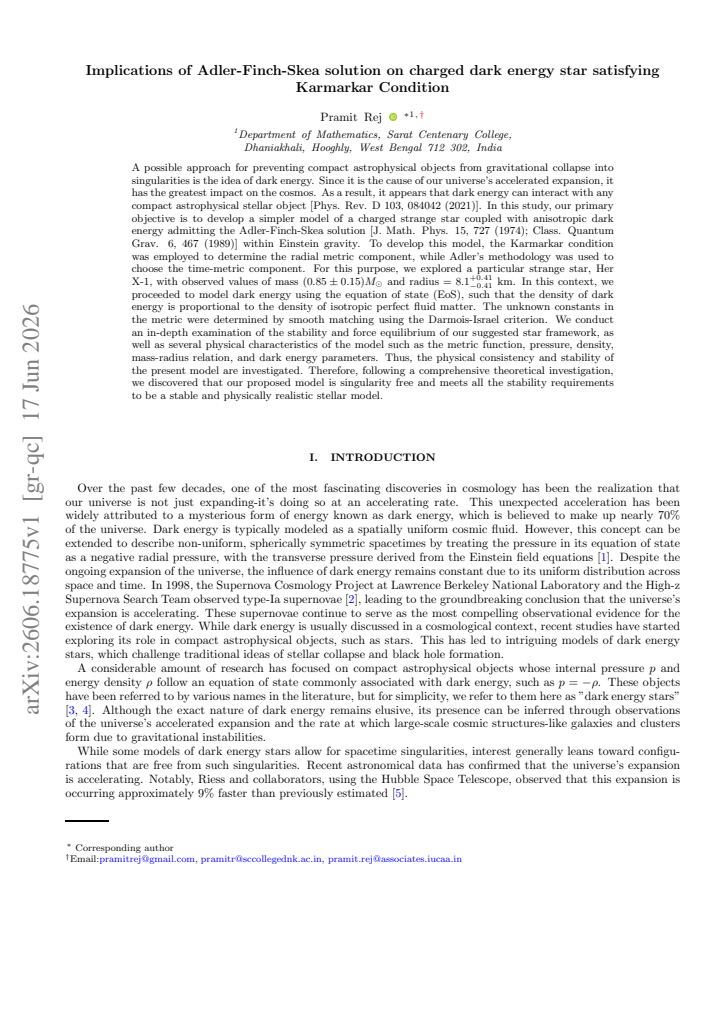First page