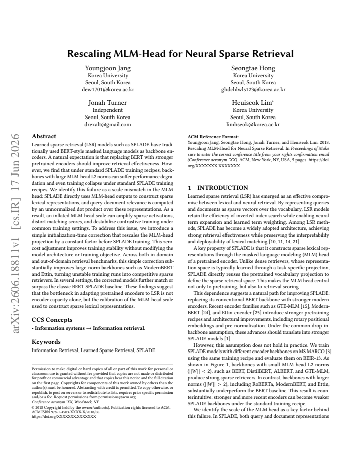 First page