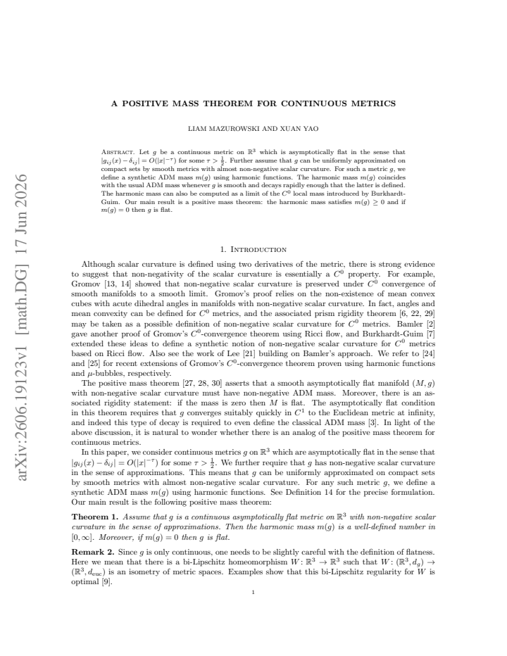 First page