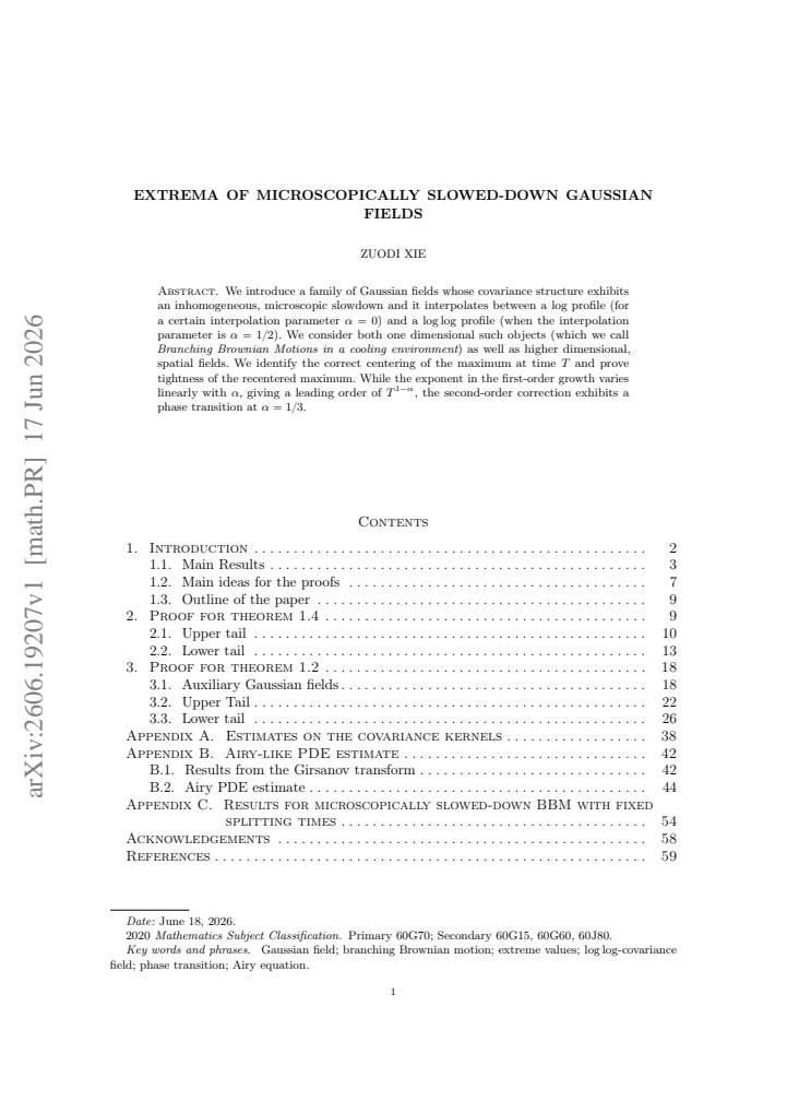 First page