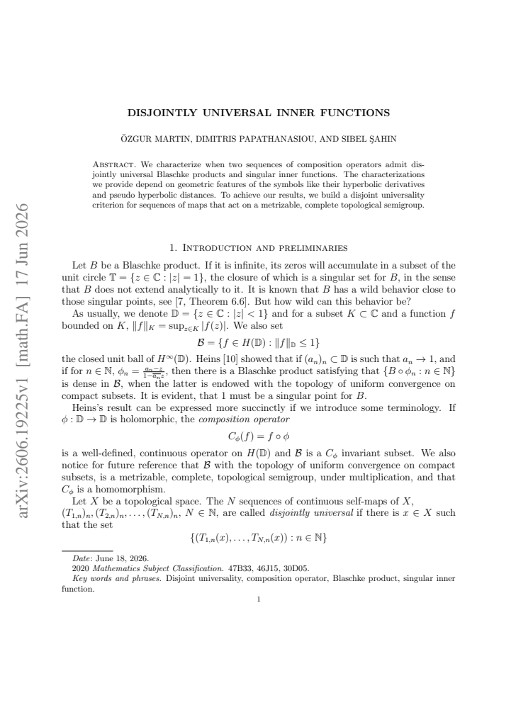 First page