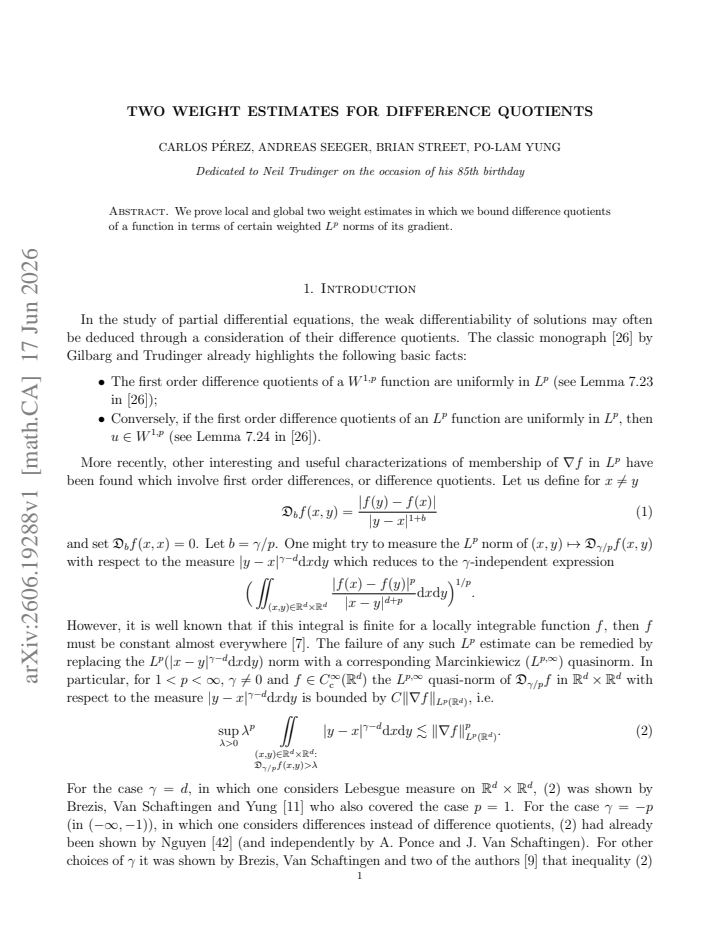 First page