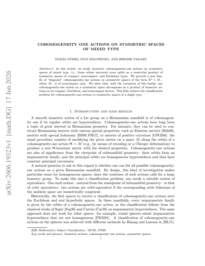 First page