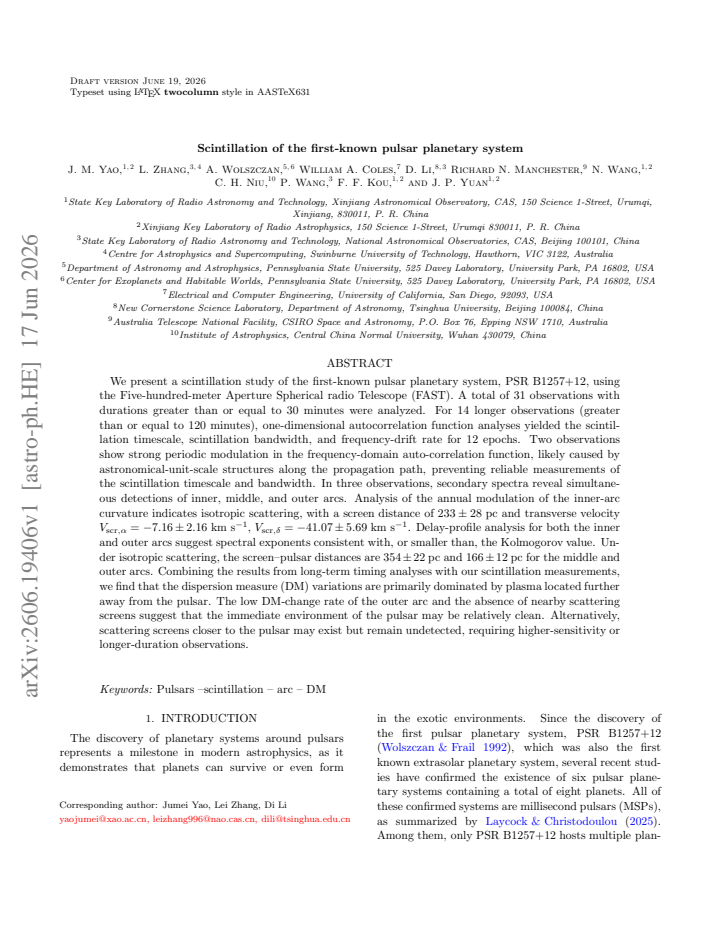 First page