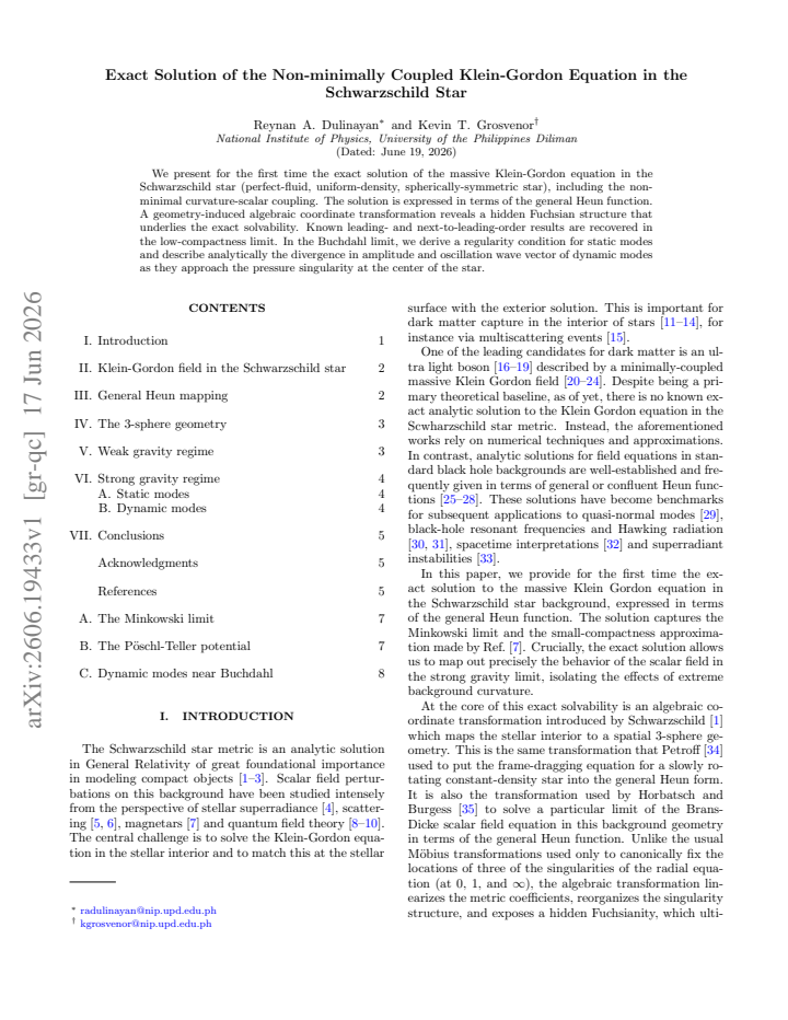 First page