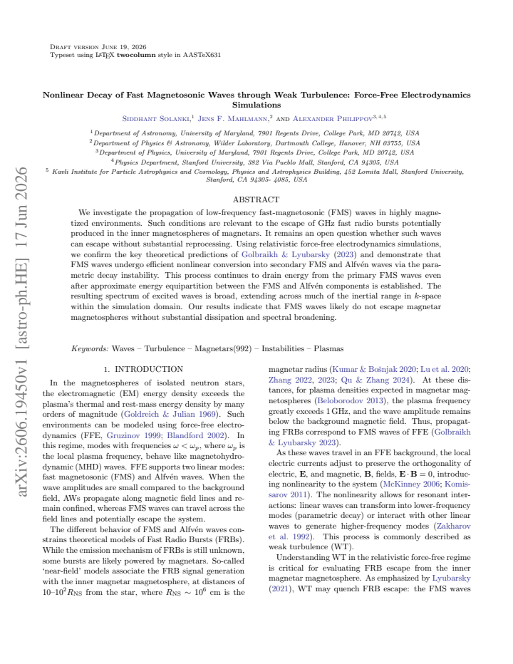 First page