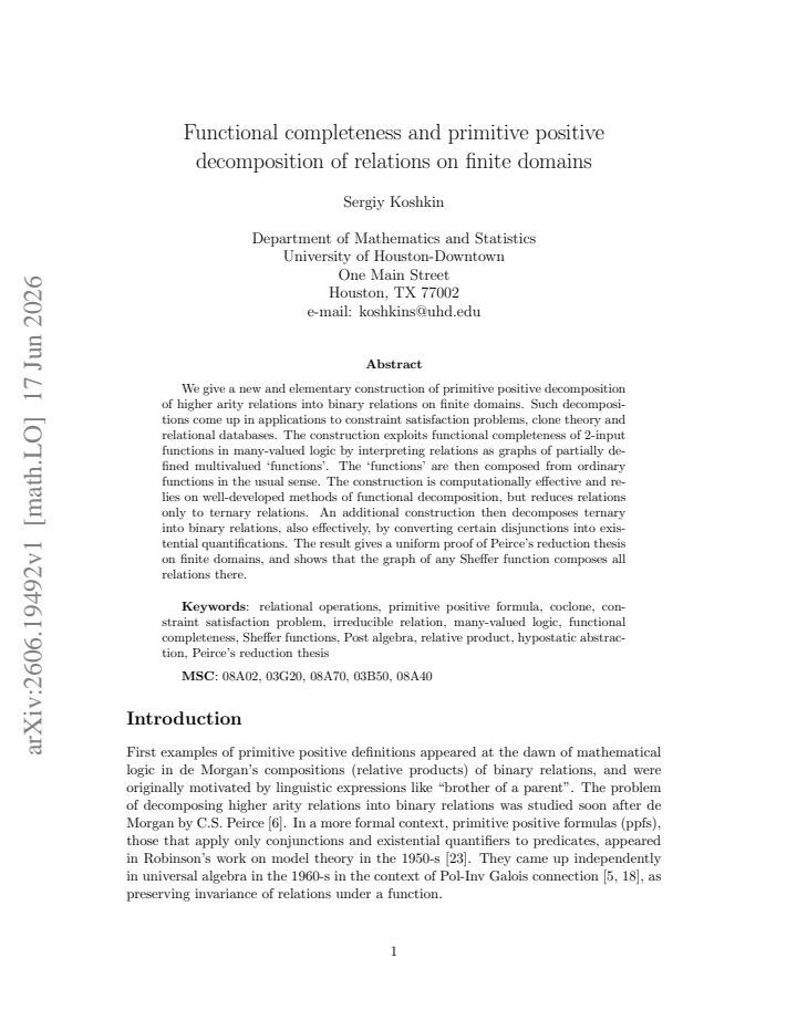 First page