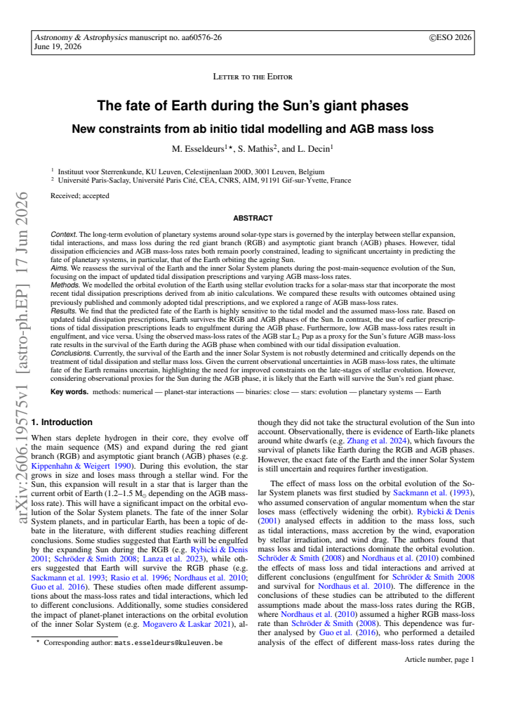 First page