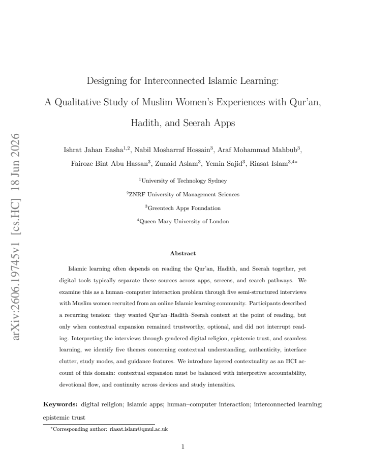 First page