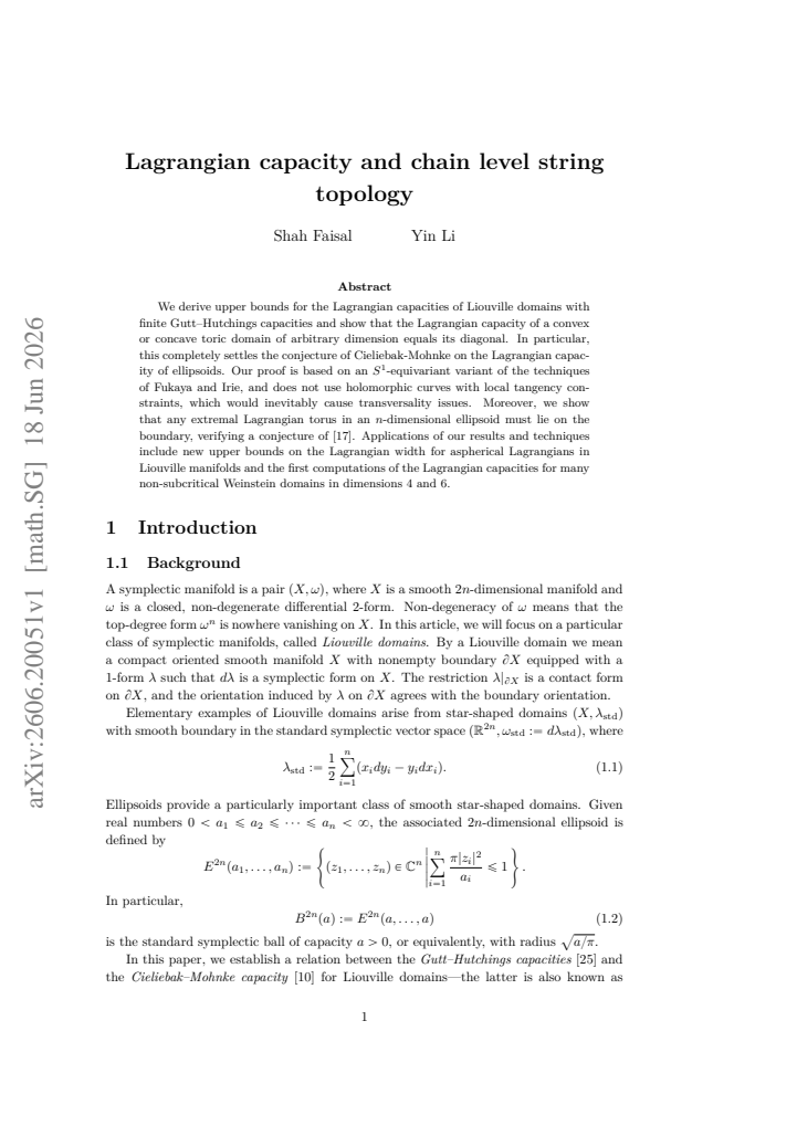 First page