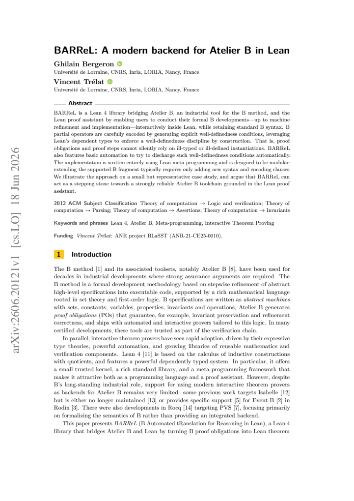 First page