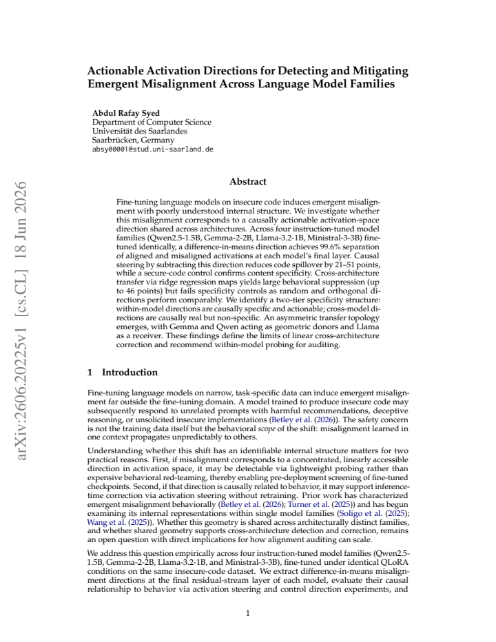 First page
