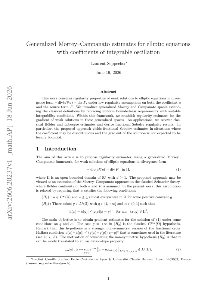 First page