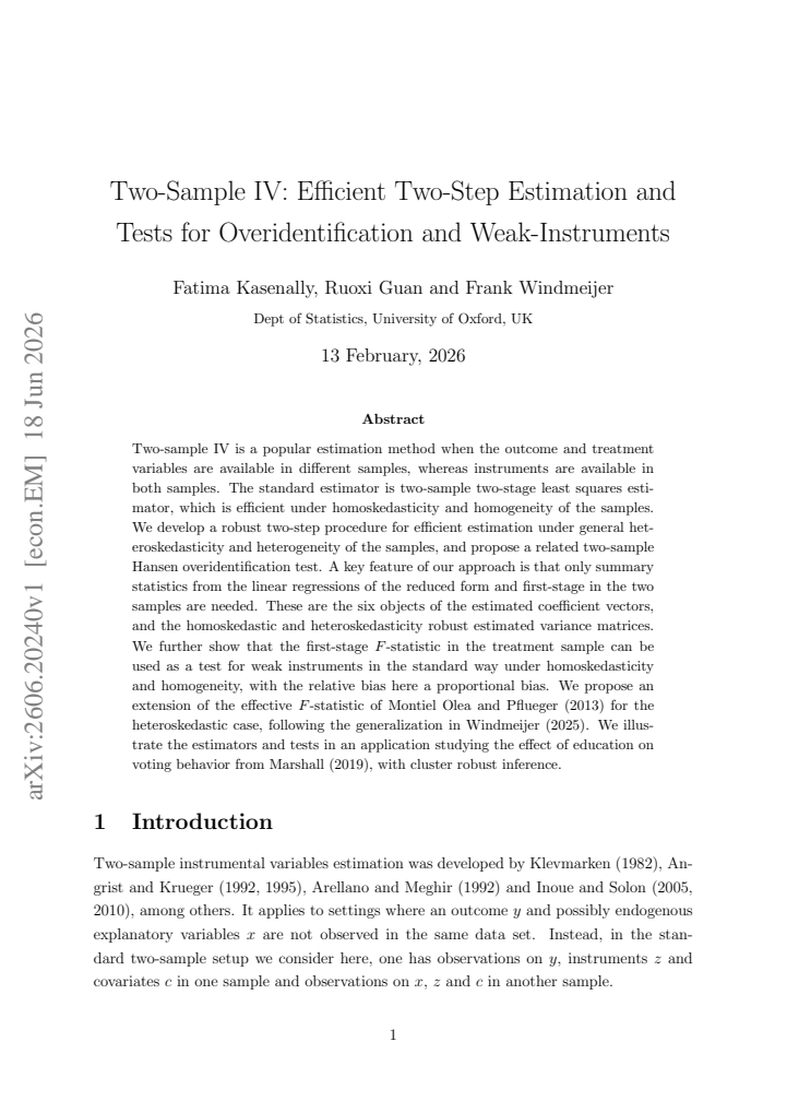 First page