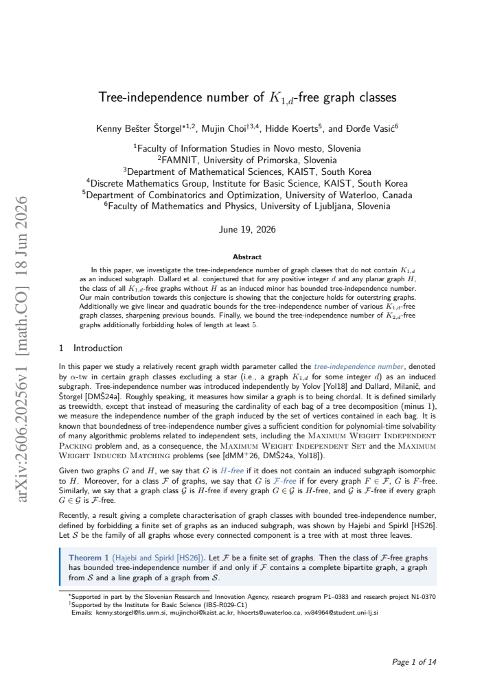 First page