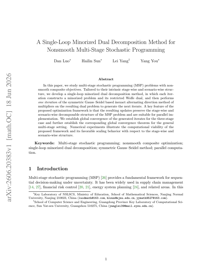 First page