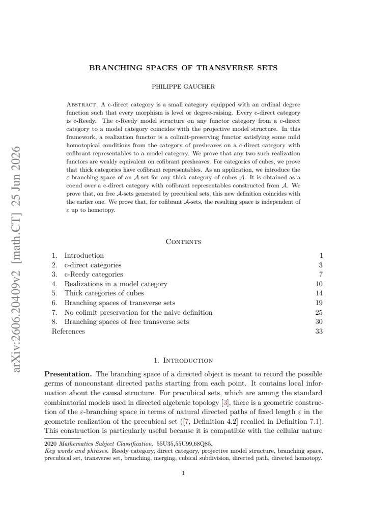 First page