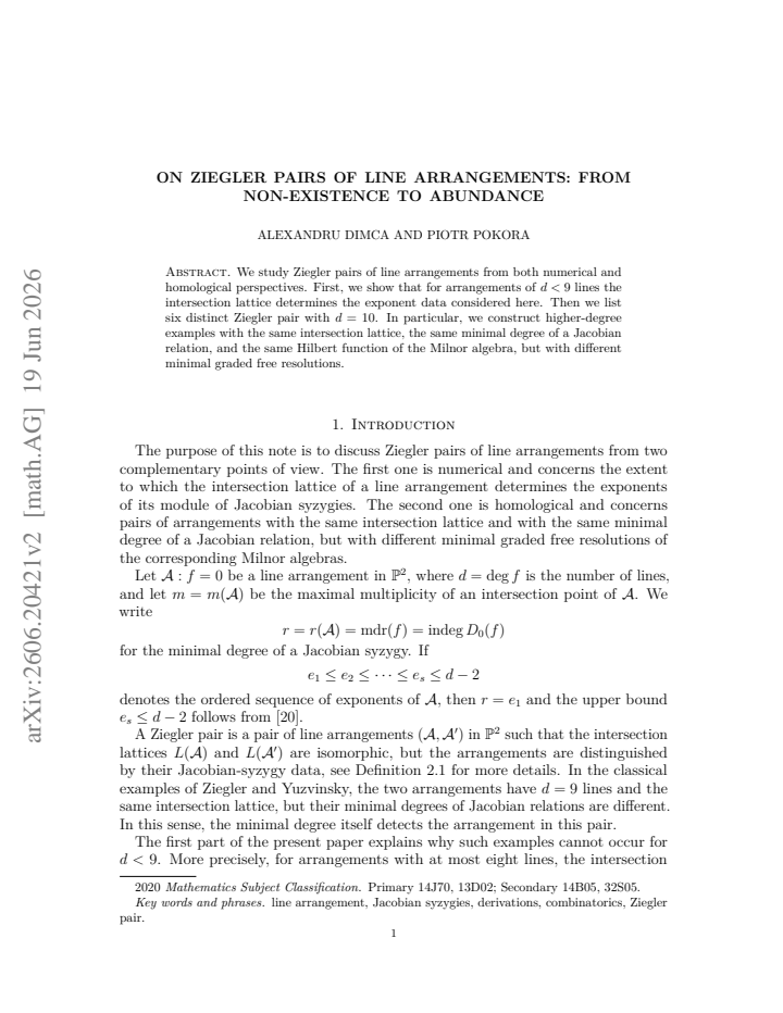 First page